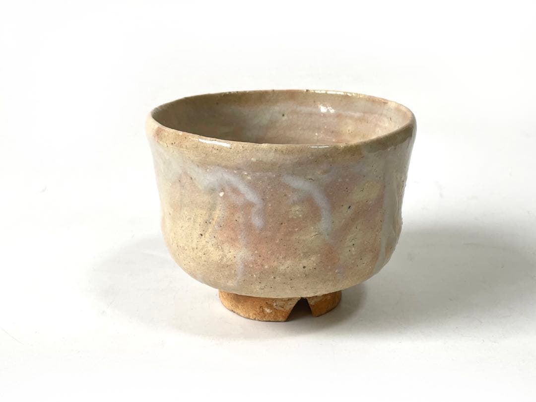 作家物　陶芸家　人間国宝　十代　三輪休雪　萩茶碗　萩焼　共箱　三輪休和