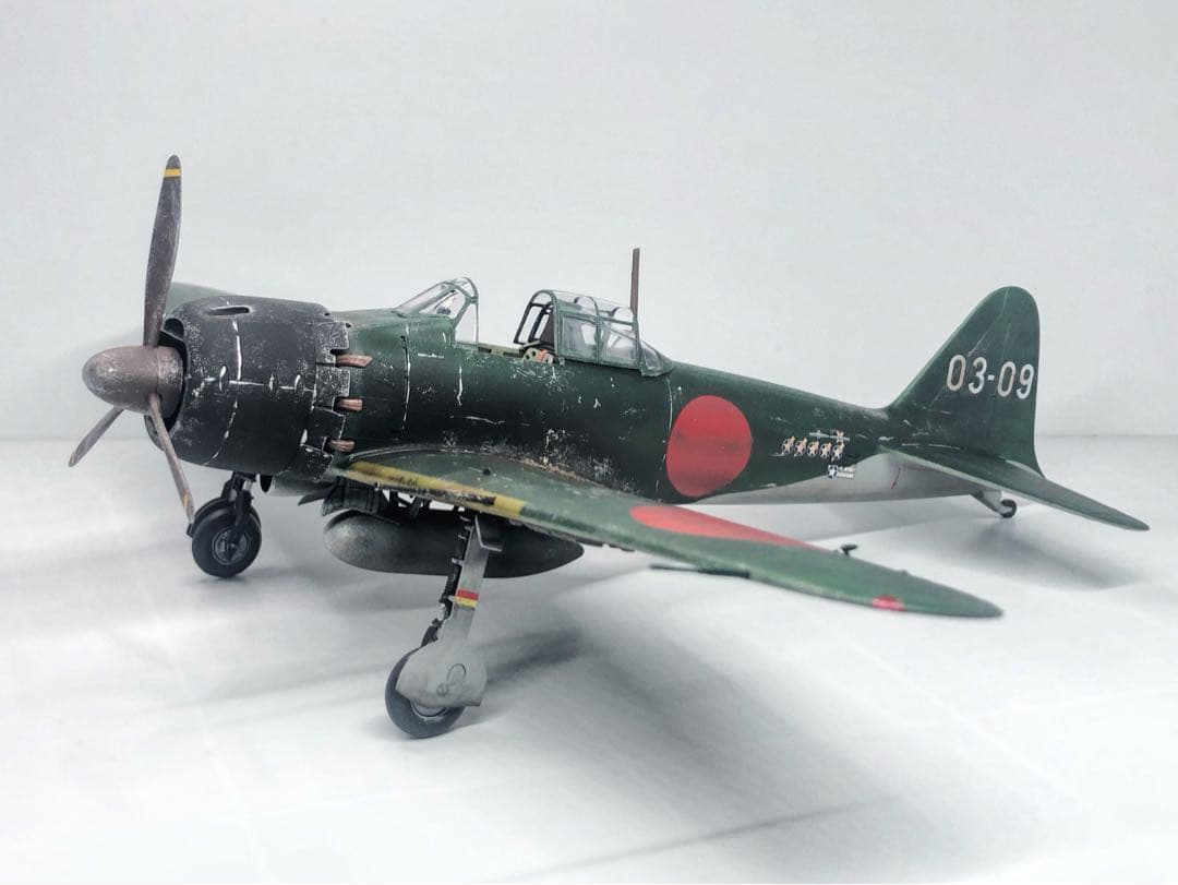 海賊プラモデル屋完成品】TAMIYA 1/48 零戦52型 完成品