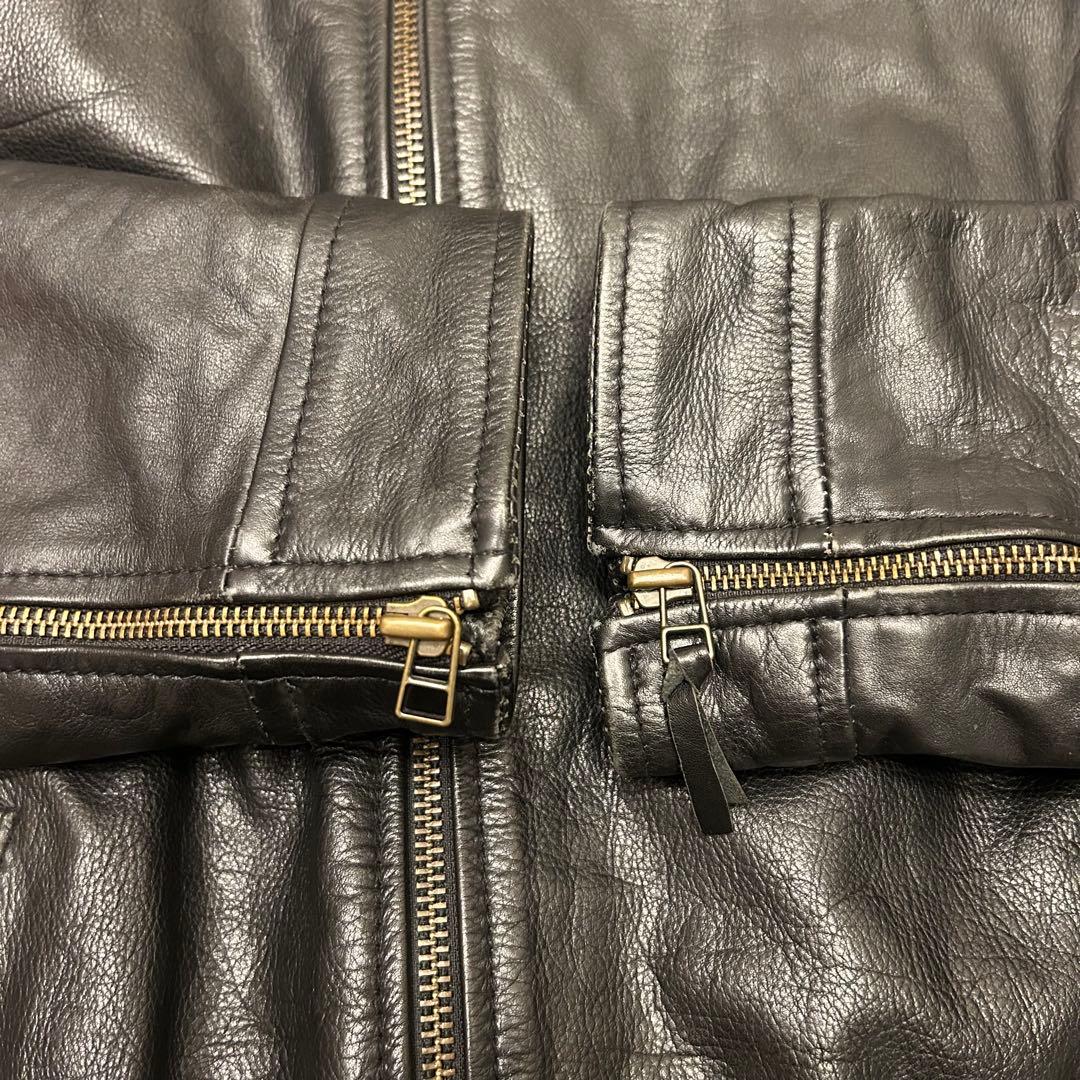 BLACK CAFE LONDON バイク　ライダース　レザー　ジャケット　58