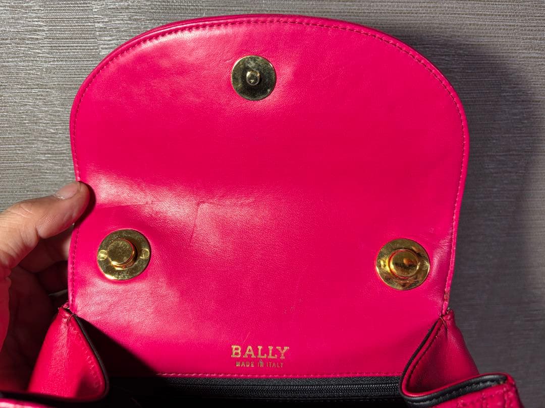 BALLY バリー ハンドバッグ キルティング レザー ピンク マゼンダ