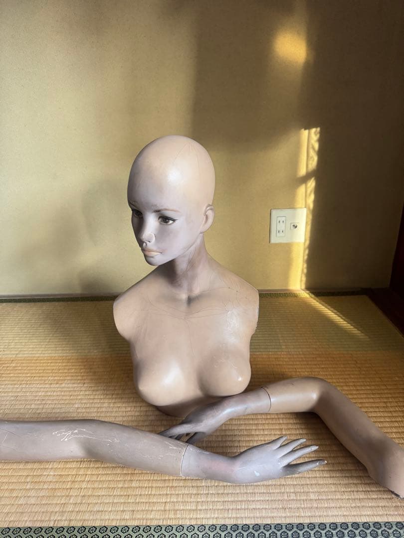 等身大 マネキン 昭和レトロ ビンテージ ディスプレイ 上半身 置物