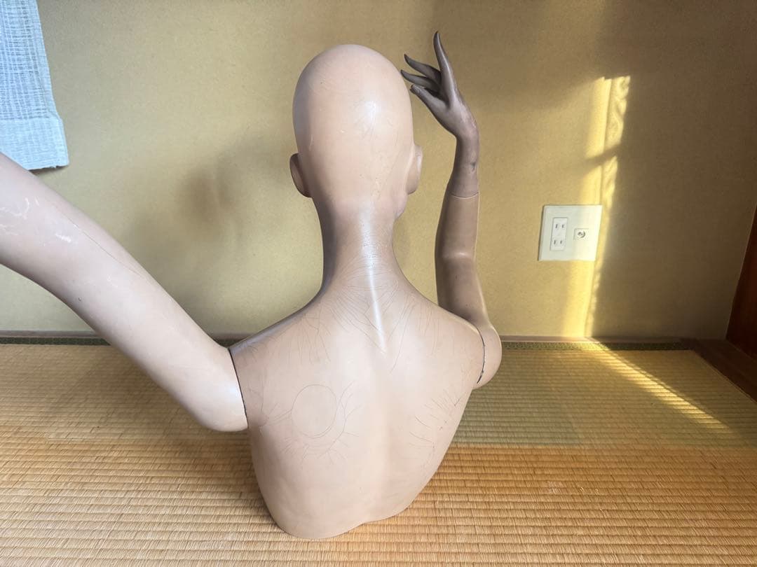 等身大 マネキン 昭和レトロ ビンテージ ディスプレイ 上半身 置物