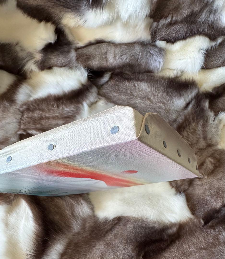 真作　浜田泰介　「初日」SM　油彩　平成7年　額装・共シール・タトウ箱・黄袋付き