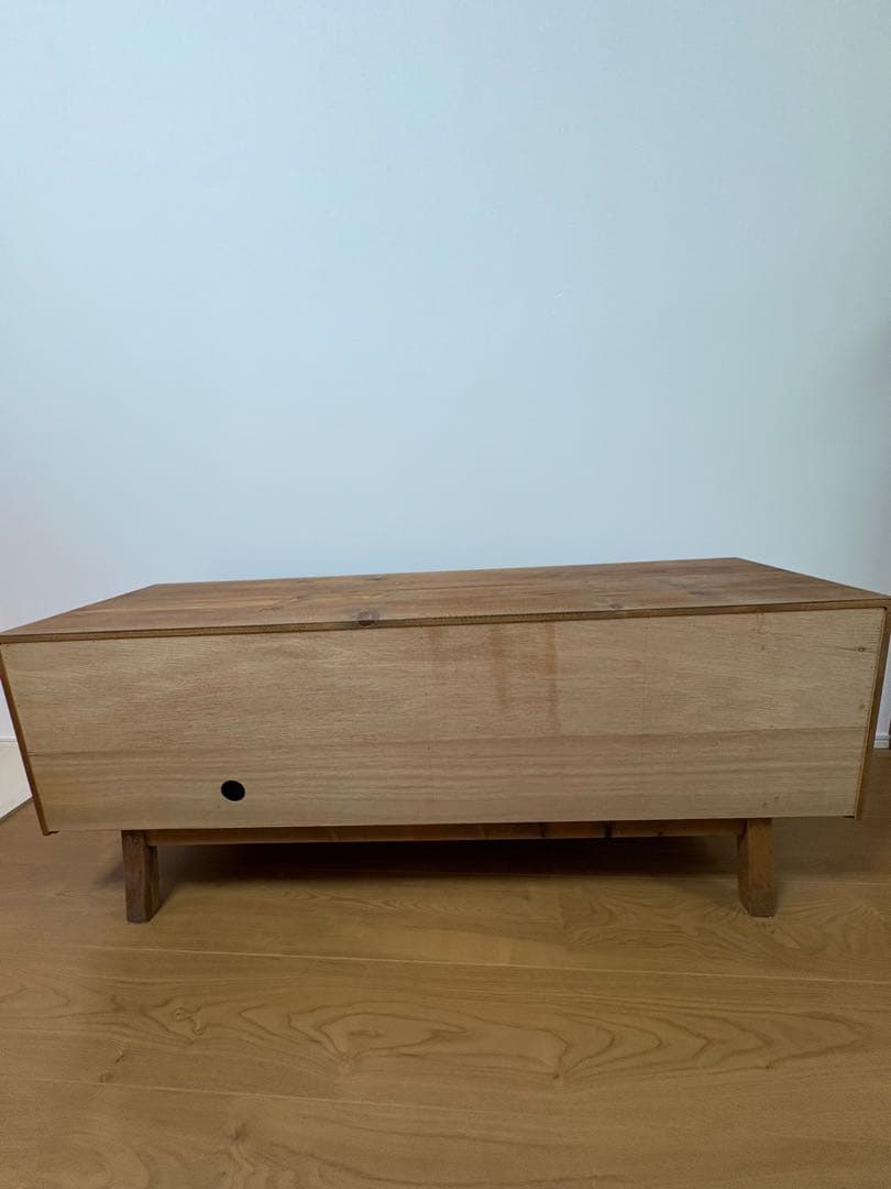 無垢材　ナチュラルウッドテレビ台　テレビボード　ブラウン　120cm