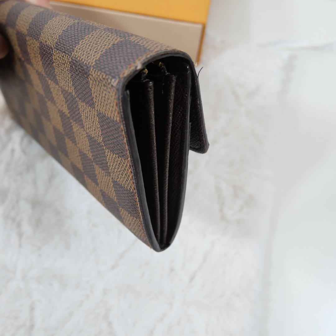 【美品】ルイヴィトン ☆ポルトフォイユサラ ダミエ 長財布　カード入れ10枚
