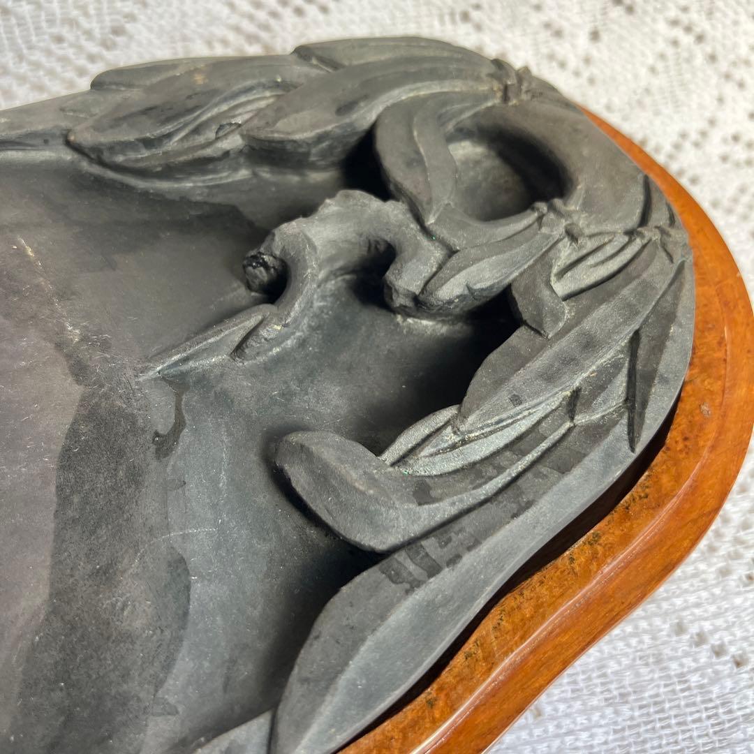 中国伝統工芸　端渓硯　木製ケース入り