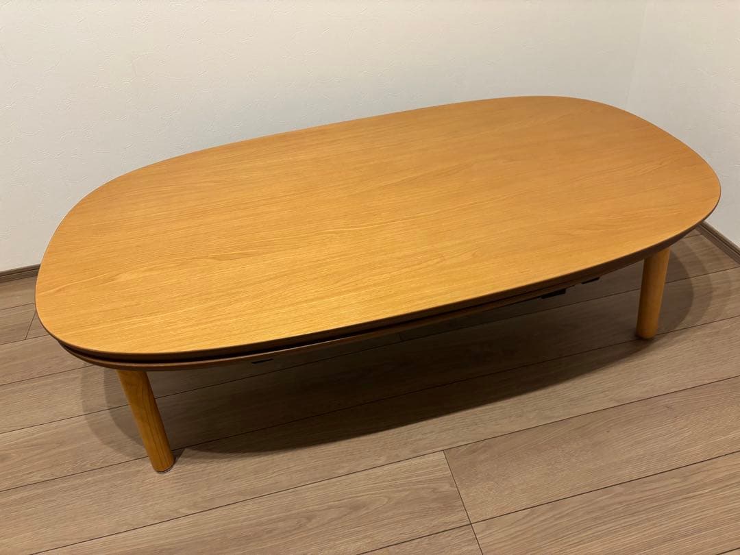 無印良品　楕円形　木製こたつ　布団つき！