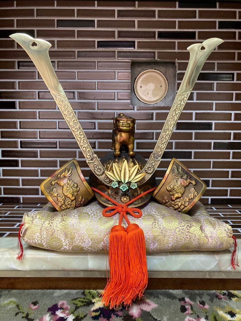 【獅子】兜 美術工芸 骨董品 アンティーク 古物