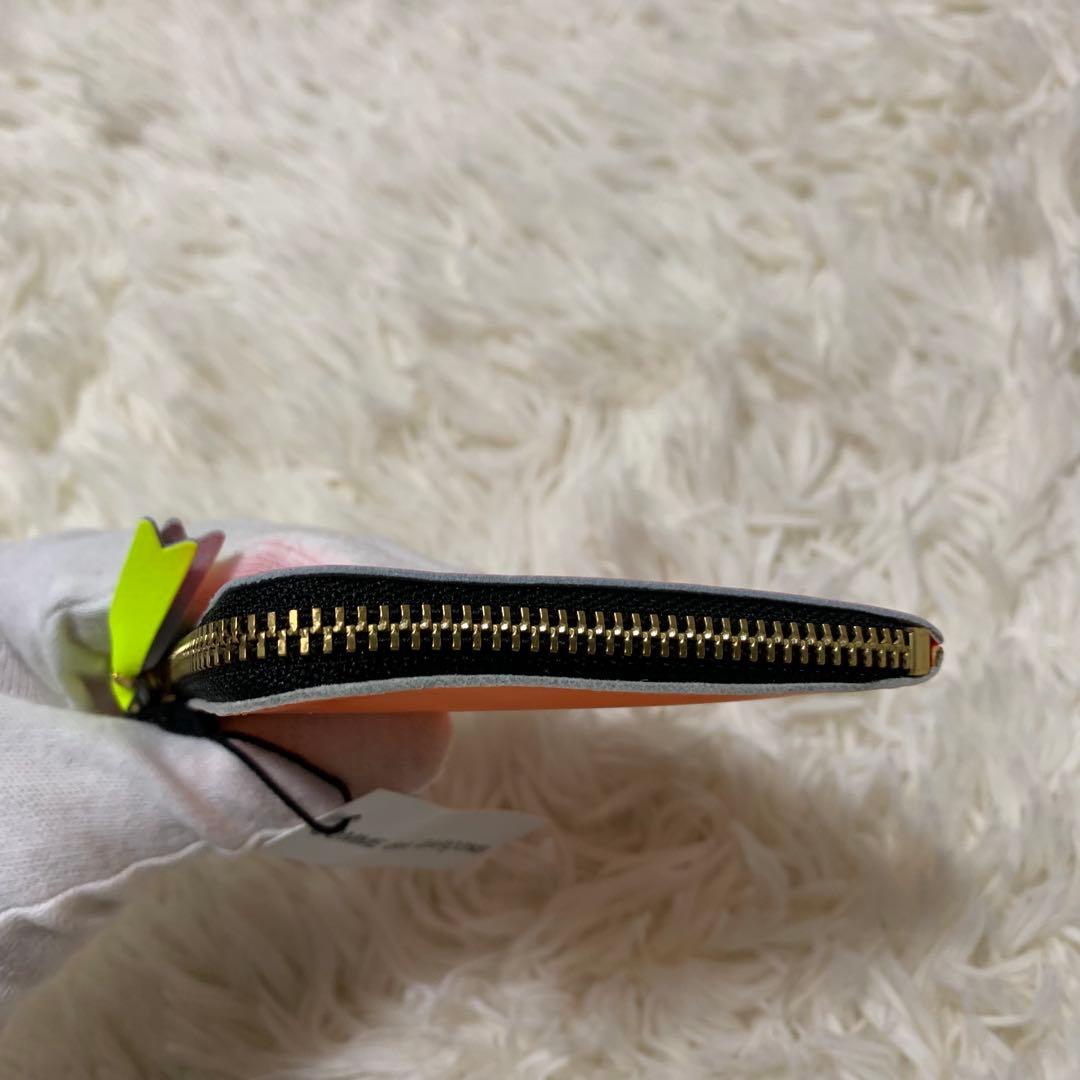 コムデギャルソン SUPER FLUO 財布　オレンジ/ピンク　SA3100SF