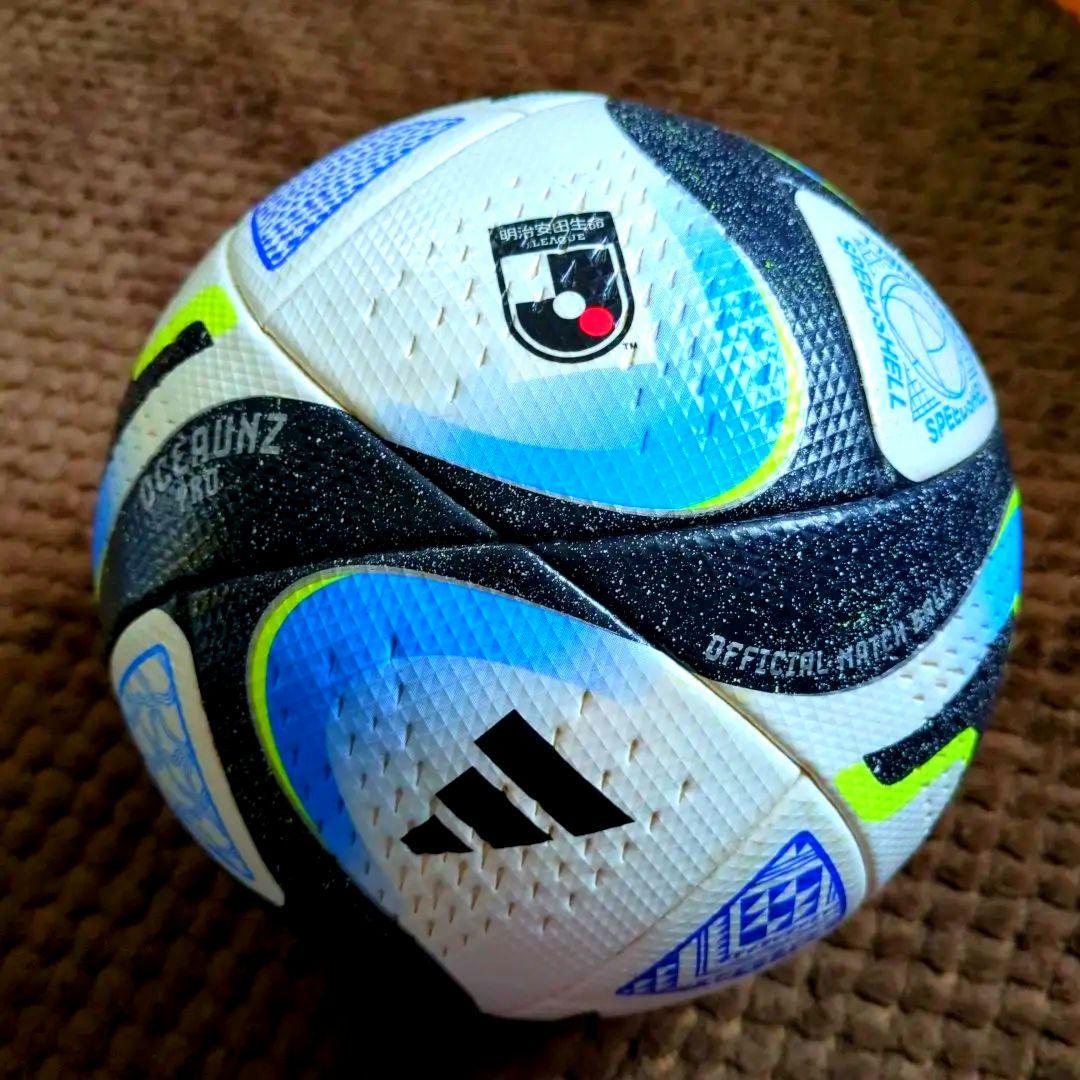 ★美品★adidas OCEANS PRO サッカーボール5号★Jリーグ公式球