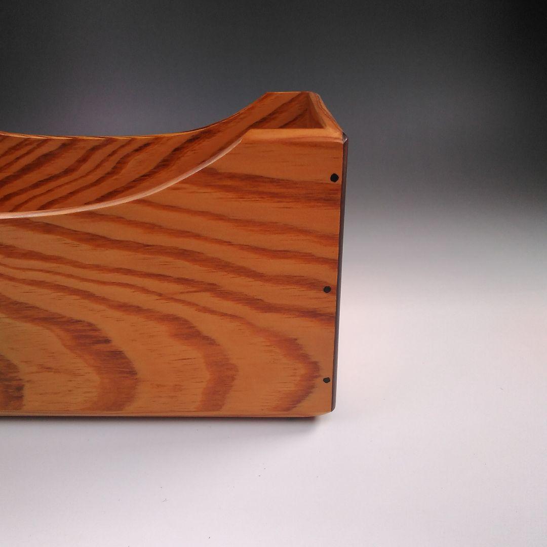 ア29 　木芸家　『田中重希』作　松材　莨盆　共箱　煙草道具　茶道具