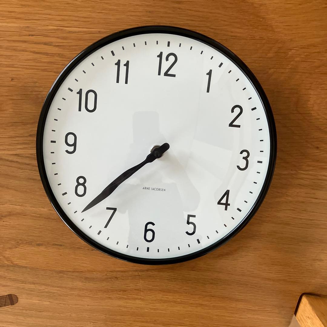 アルネヤコブセン　時計 ステーション21cm ☆美品☆