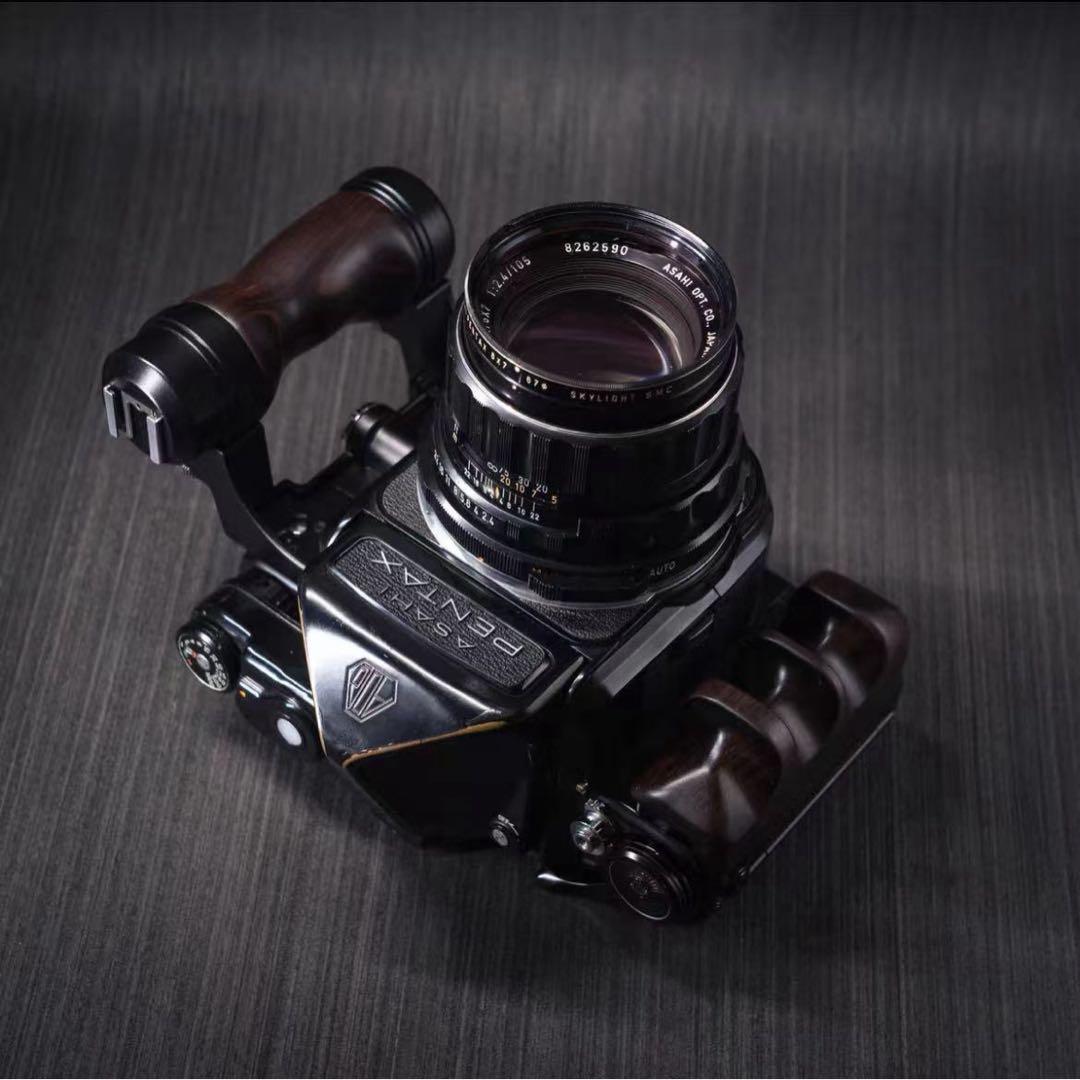 新品 PENTAX ペンタックス 67/6X7用ハンドグリップ 黒檀