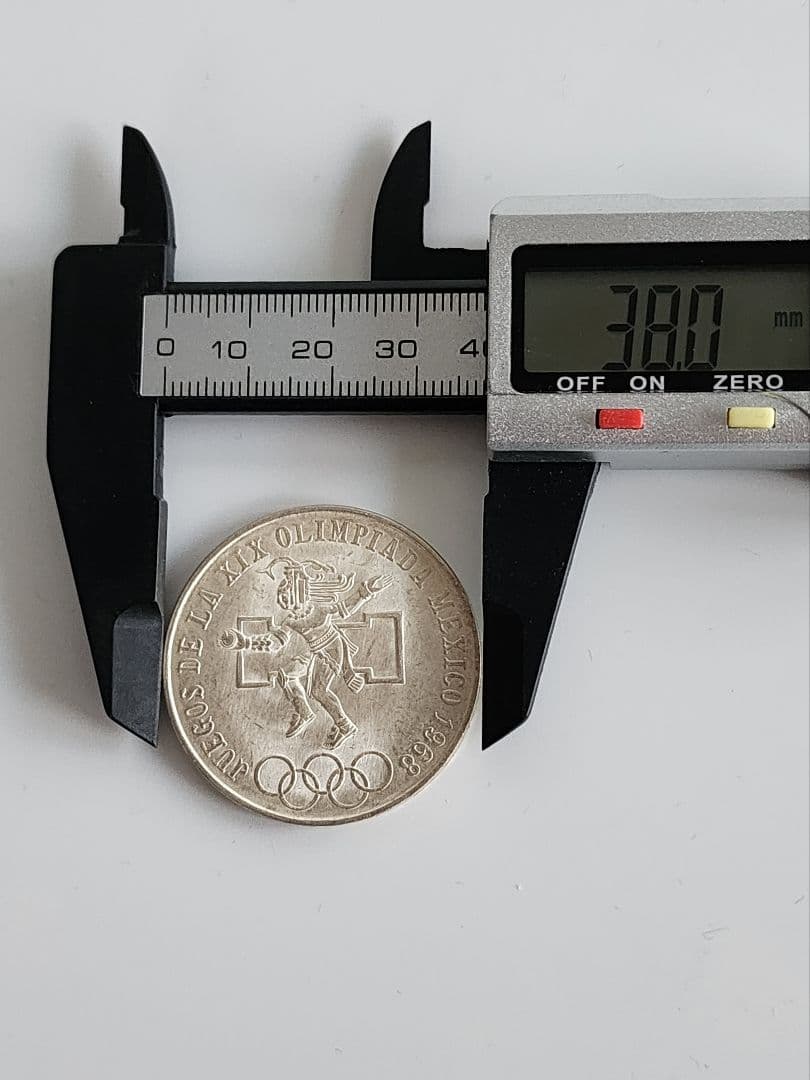 メキシコオリンピック 記念 25ペソ銀貨　1968年