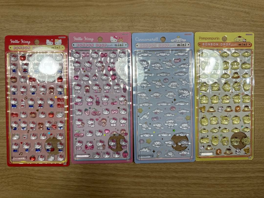 【国内正規品】 ボンボンドロップシール ミニ サンリオ 8種セット コンプリート