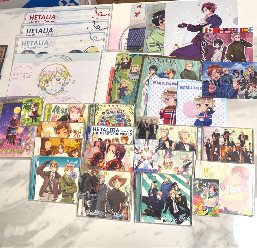 ヘタリア CD ポストカード ファイル トレカ カード セット