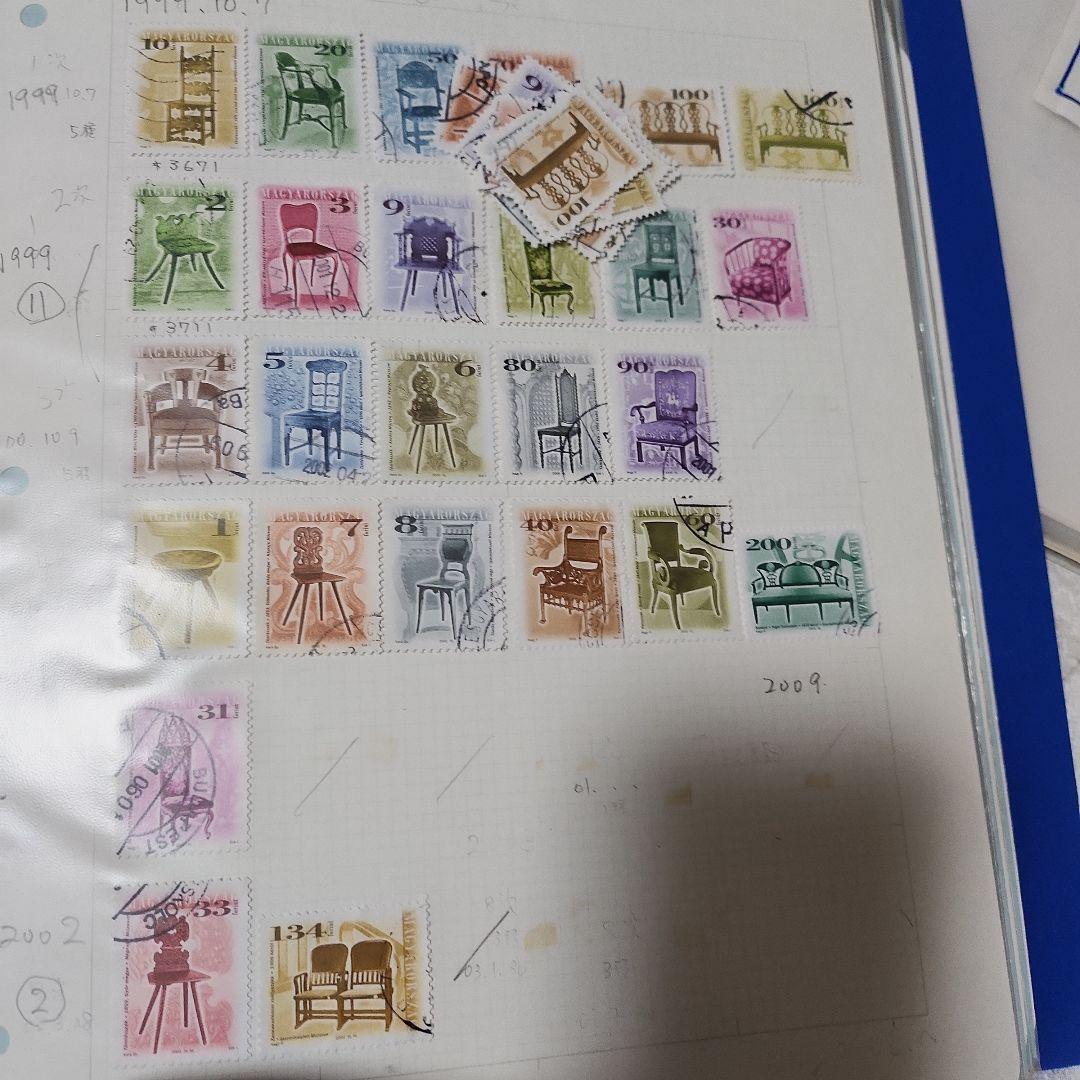 ハンガリー　使用済み切手　8冊