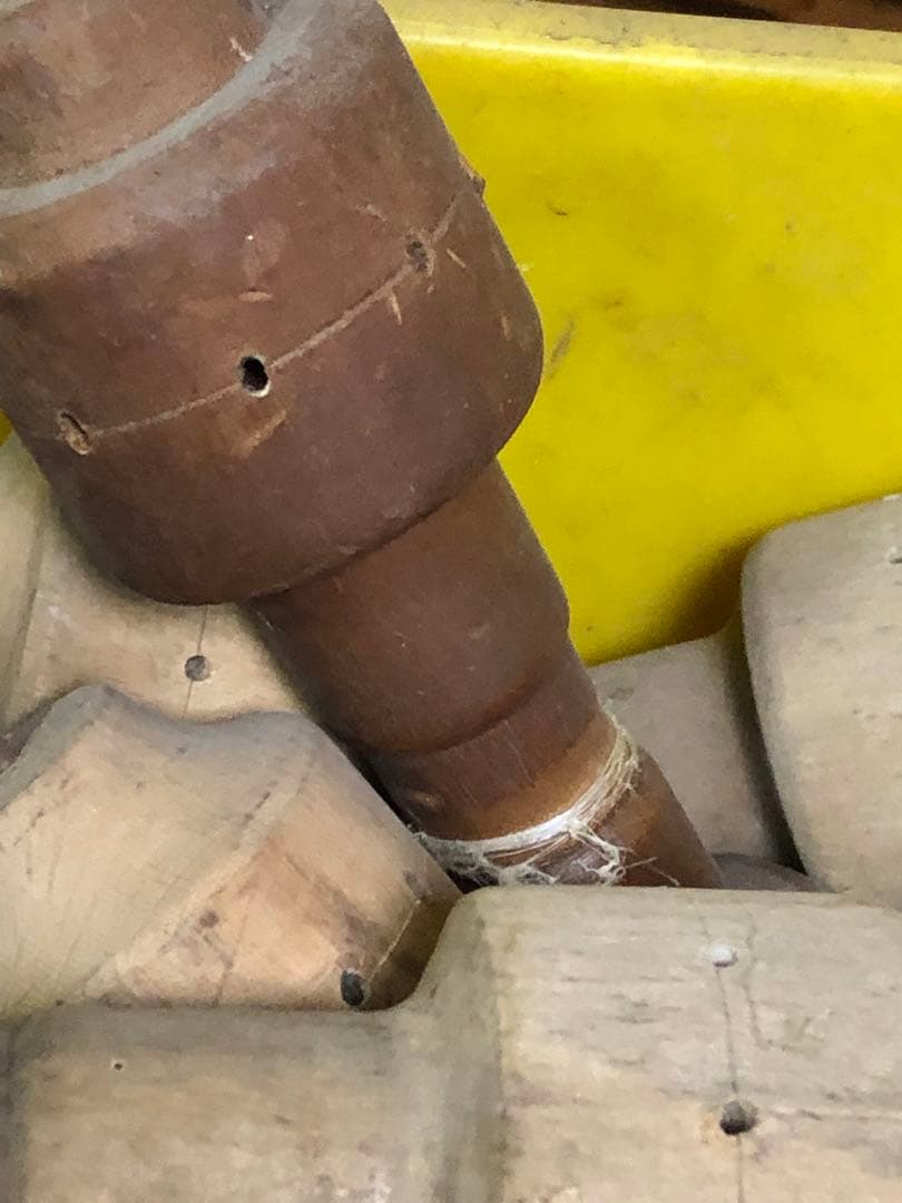 ヴィンテージ　糸巻き　木製　ハンドメイド素材　アンティーク雑貨