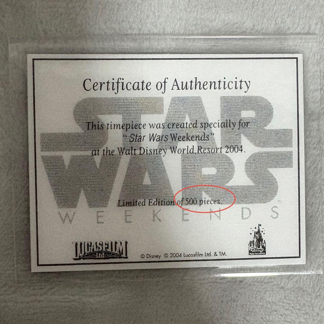 スターウォーズウィークエンド2004 ミッキー＆ミニー腕時計500限定ディズニー