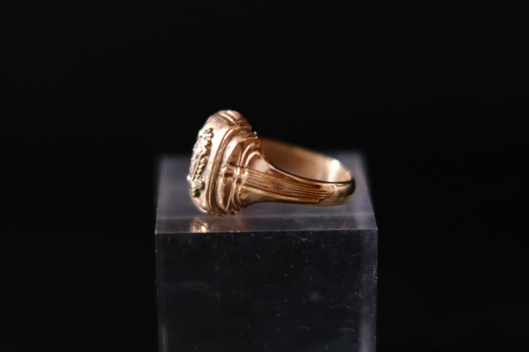 アメリカアンティーク｜10k gold School Ring