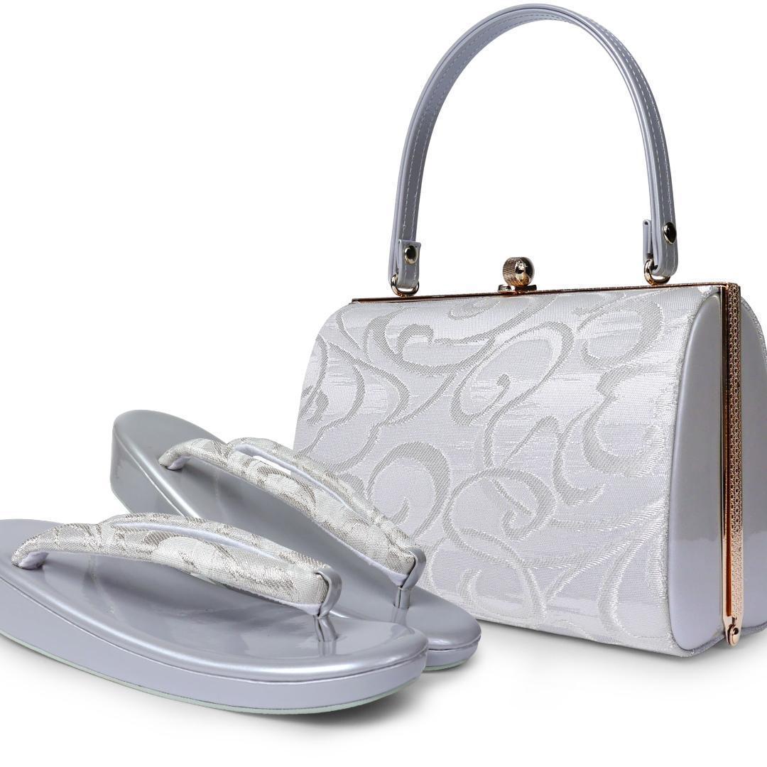 和装 草履バッグセット フォーマル 帯地 結婚式 留袖 uzouri25-S