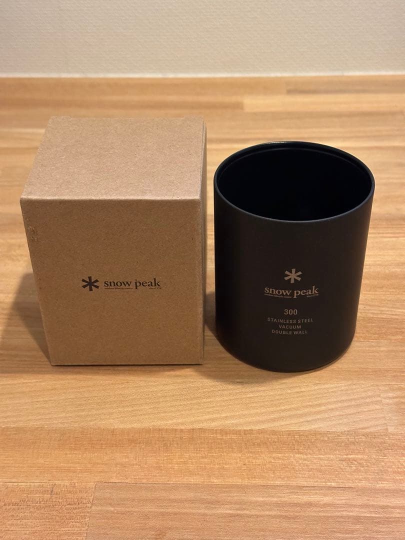 スノーピーク真空セラミックコートマグ300ブラック