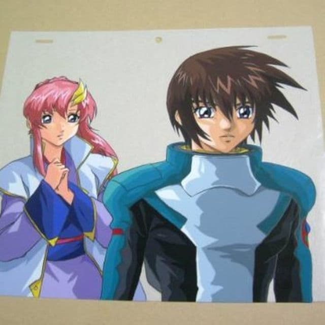 ガンダムＳＥＥＤ　キラ・ヤマト　＆　ラクス・クライン　ハイクオリティ　複製セル画