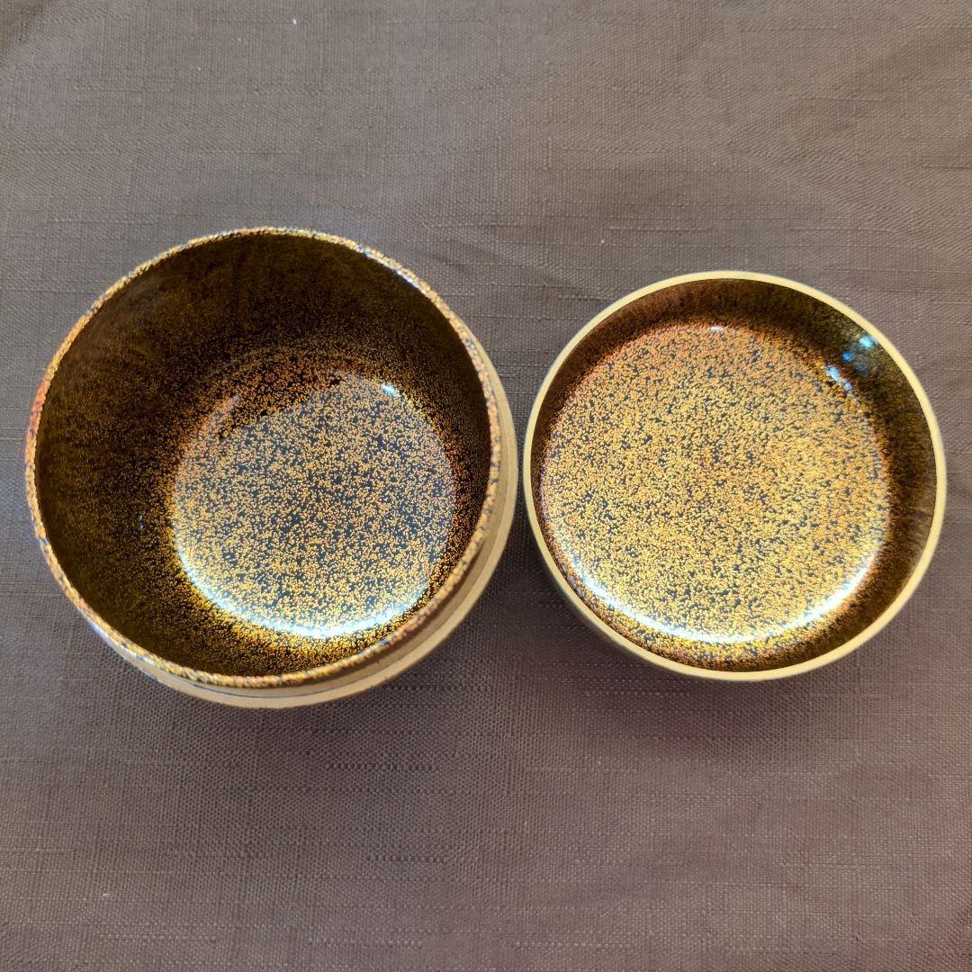 茶道具　棗　金地菊　蒔絵　「一后一兆」作