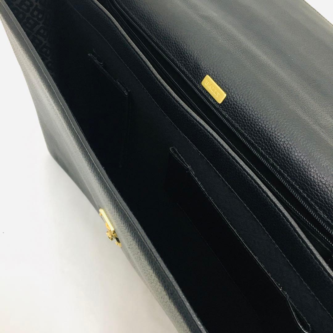 バリー BALLY ビジネスバッグ ブリーフケース レザー ダイヤルキー 中古品