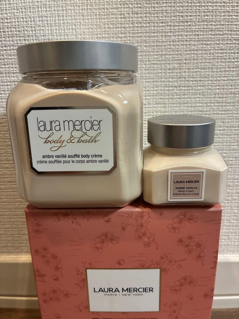 新品2点　ローラ メルシエ ホイップトボディクリーム アンバーバニラ300＋60