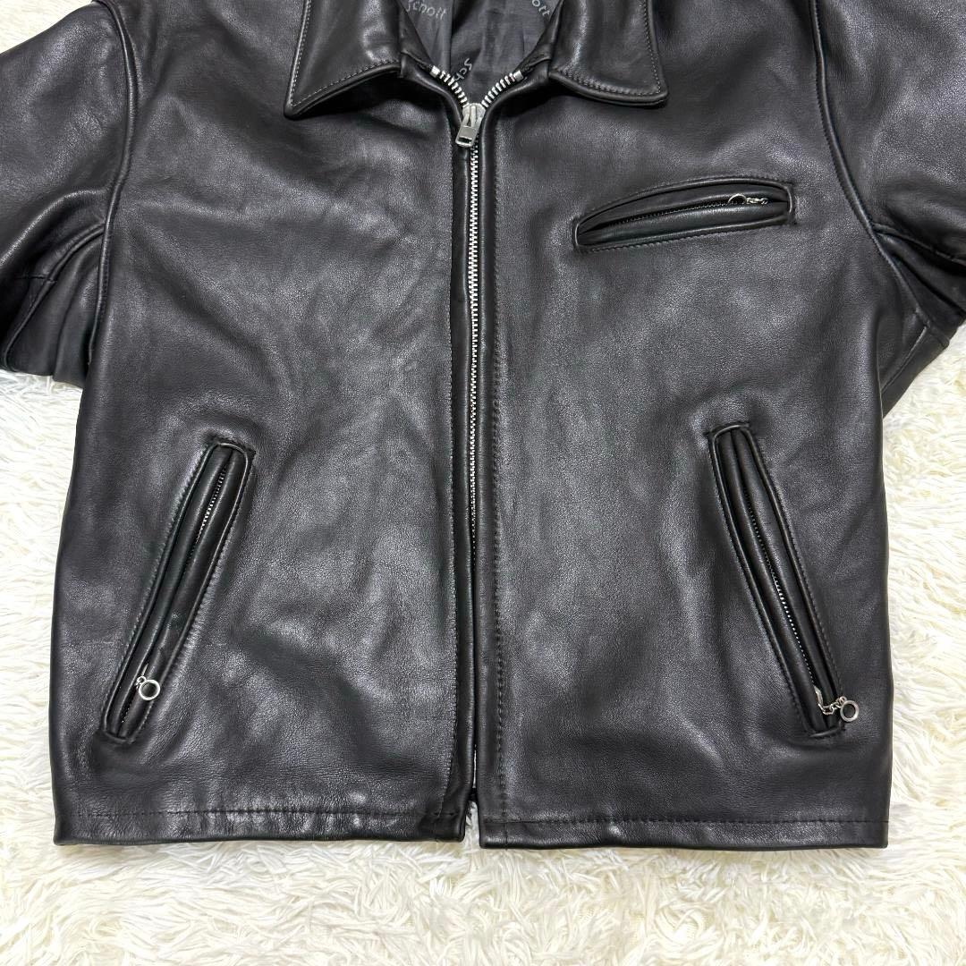 激レア 米国製42⭐️Schott ショット 642 シングルライダース レザー