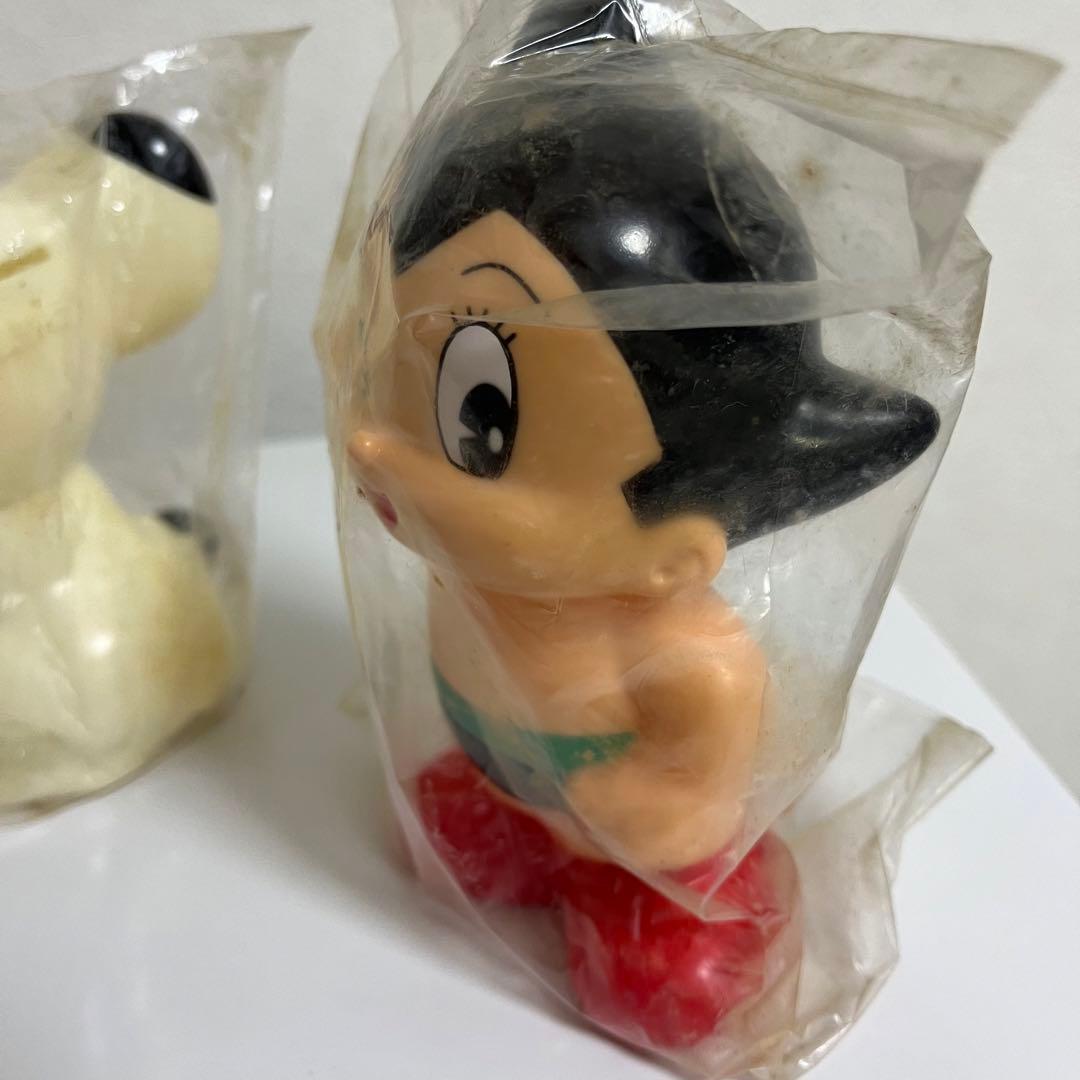 手塚治虫　鉄腕アトム　&　ジャングル大帝レオ　貯金箱　２体セット　（近畿銀行）