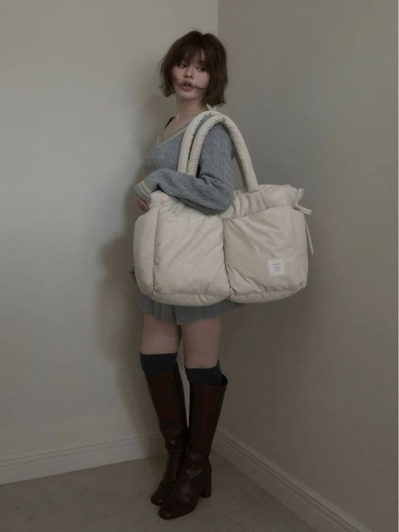 andmary ♡ Mary quilting suede bag
