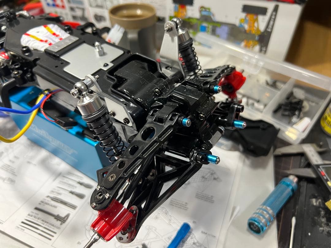 タミヤ スーパーホットショット カスタム プロポ受信機無し メカ付き