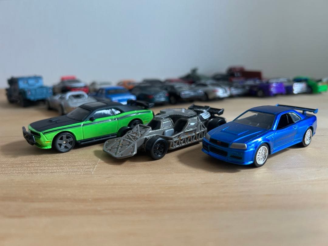 1/55 スケール ワイルドスピードシリーズ　ミニカー34台セット