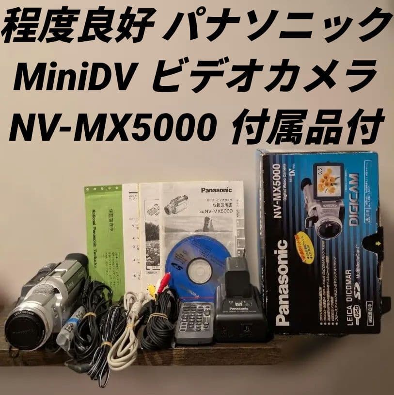 程度良好 パナソニック MiniDV ビデオカメラ NV-MX5000 付属品付