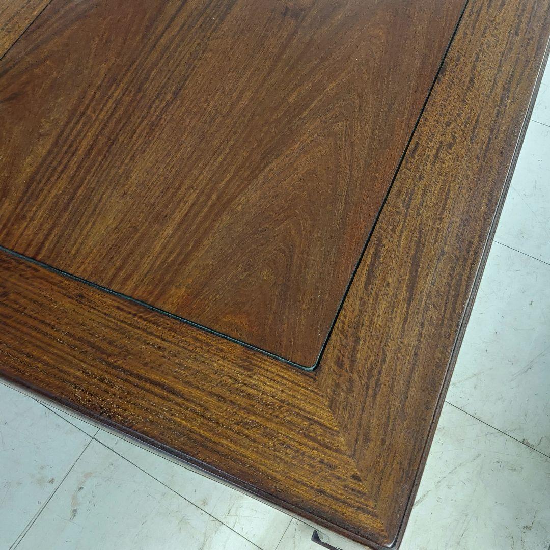 中森喜三郎作 座卓 花梨 天然木 座敷机 ローテーブル 作家物 伝統工芸 漆塗り