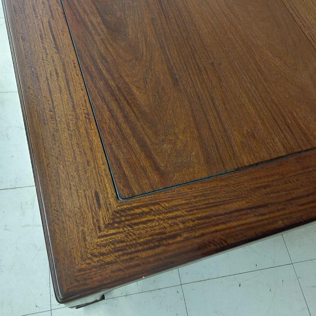 中森喜三郎作 座卓 花梨 天然木 座敷机 ローテーブル 作家物 伝統工芸 漆塗り