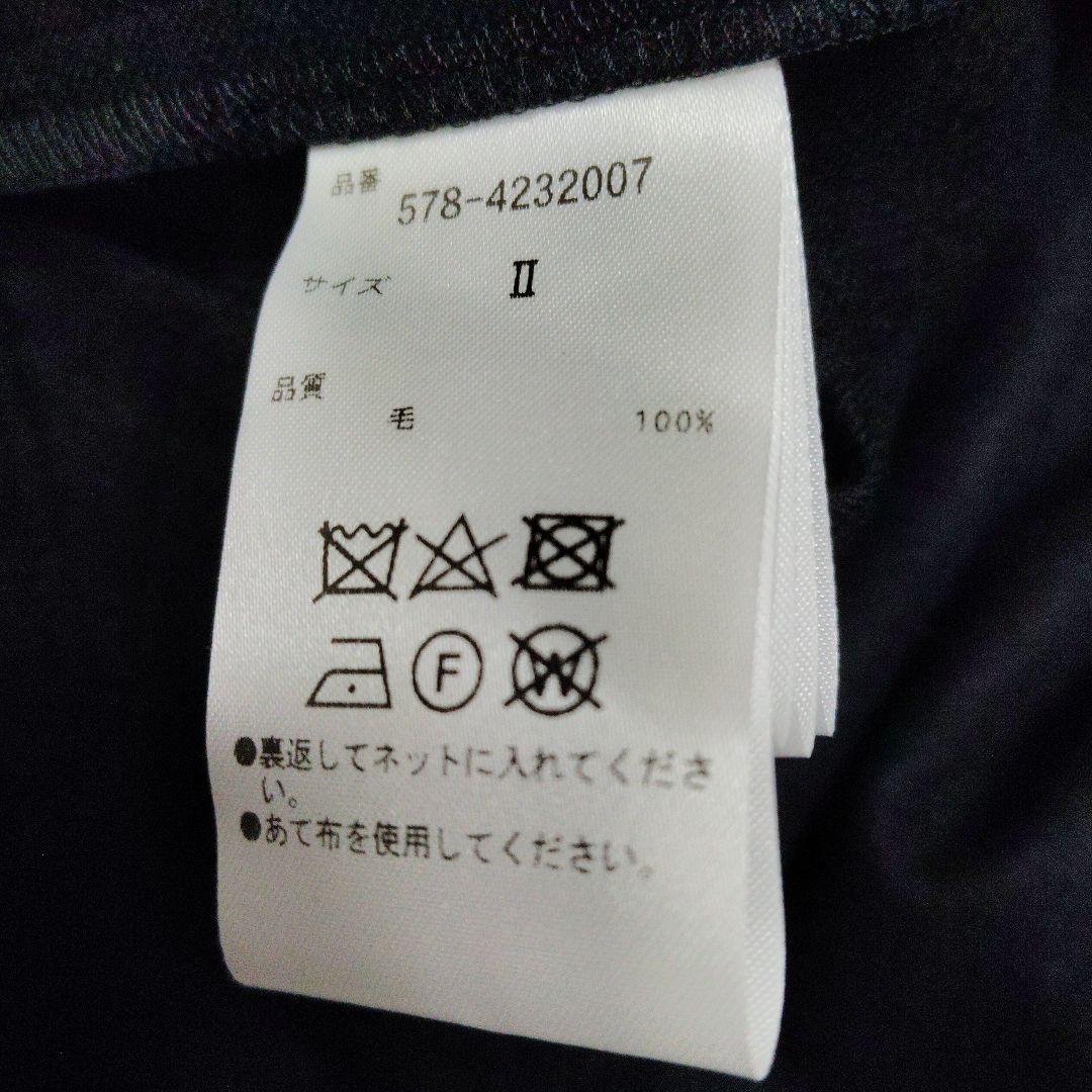 MARGARET HOWELL ブラック キルトスカート II（巻きスカート）