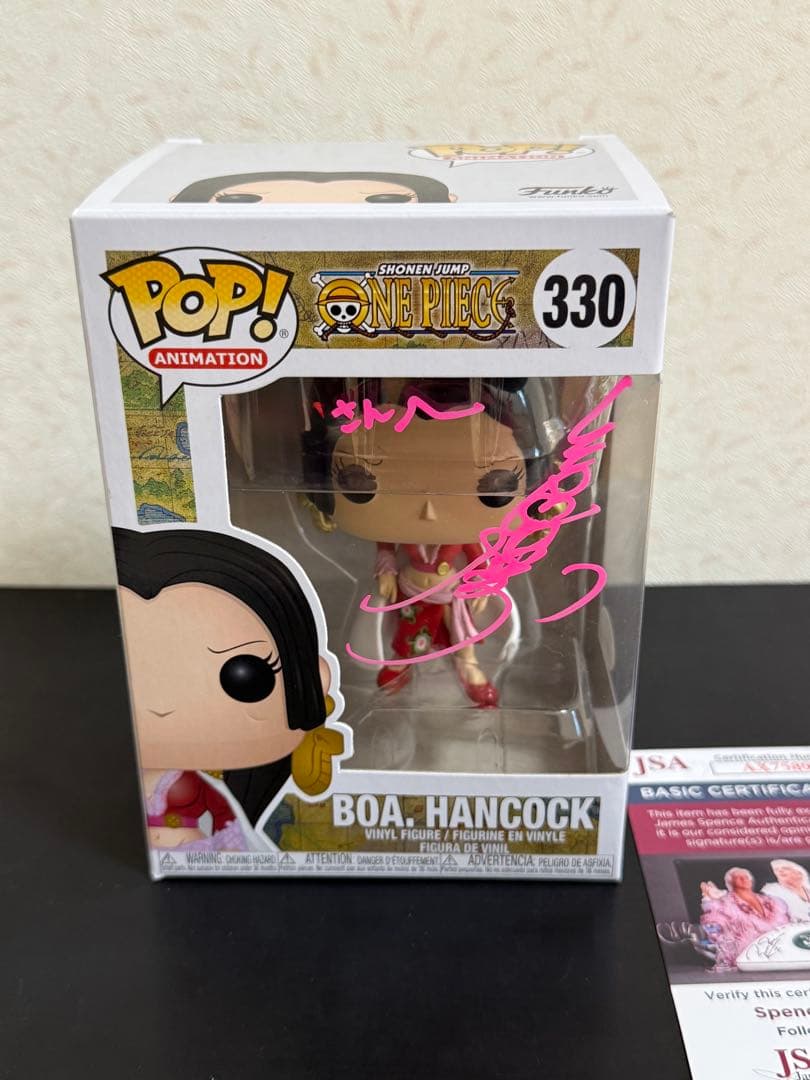 三石琴乃　直筆サイン入りfunko pop ハンコック