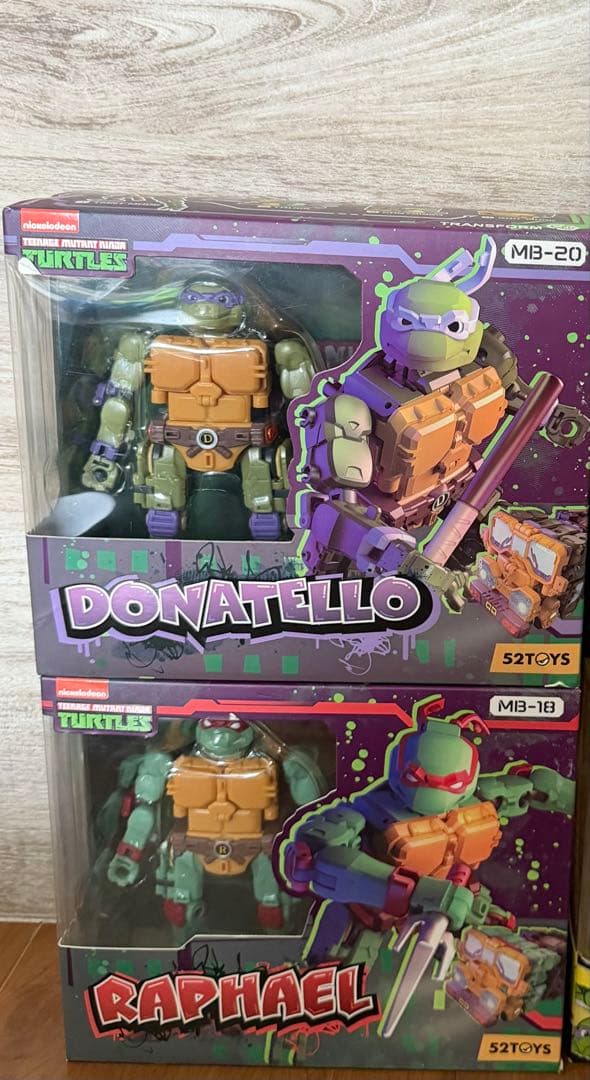 タートルズ ドナテロ ラファエロ フィギュアセット
