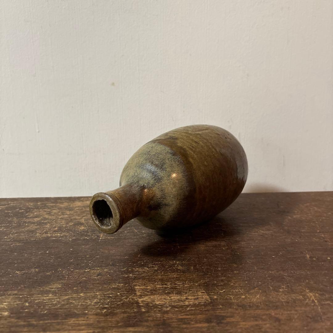 古い美濃　瀬戸徳利　江戸　明治　花入　酒器　アンティーク　古道具　花器　李朝