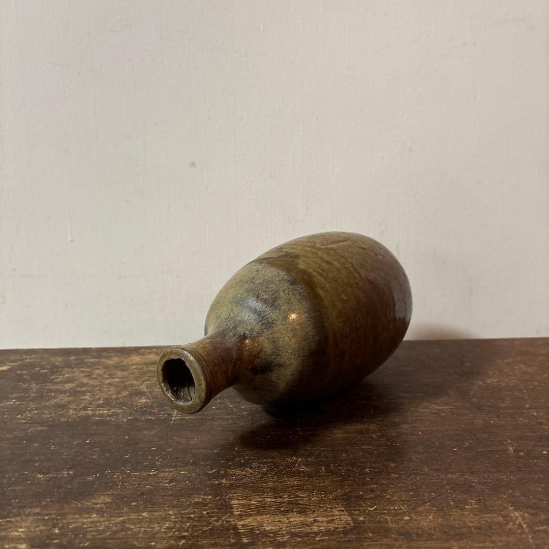 古い美濃　瀬戸徳利　江戸　明治　花入　酒器　アンティーク　古道具　花器　李朝
