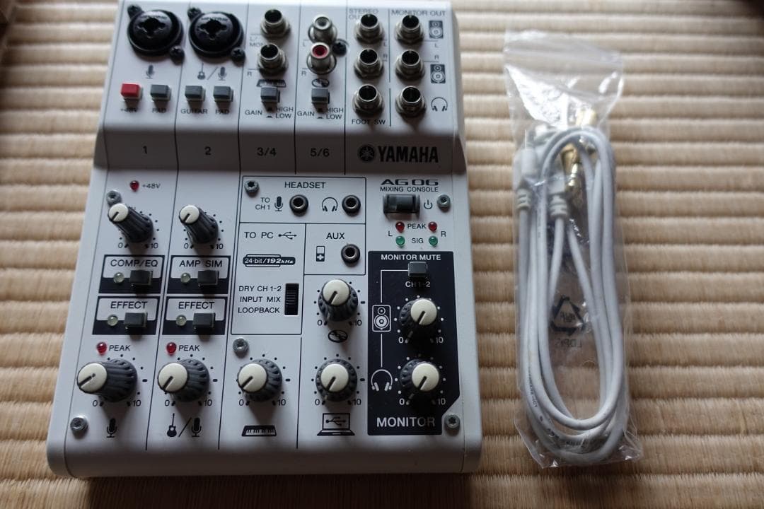 YAMAHA AG06＋AUDIX OM3＋XLRケーブル+その他