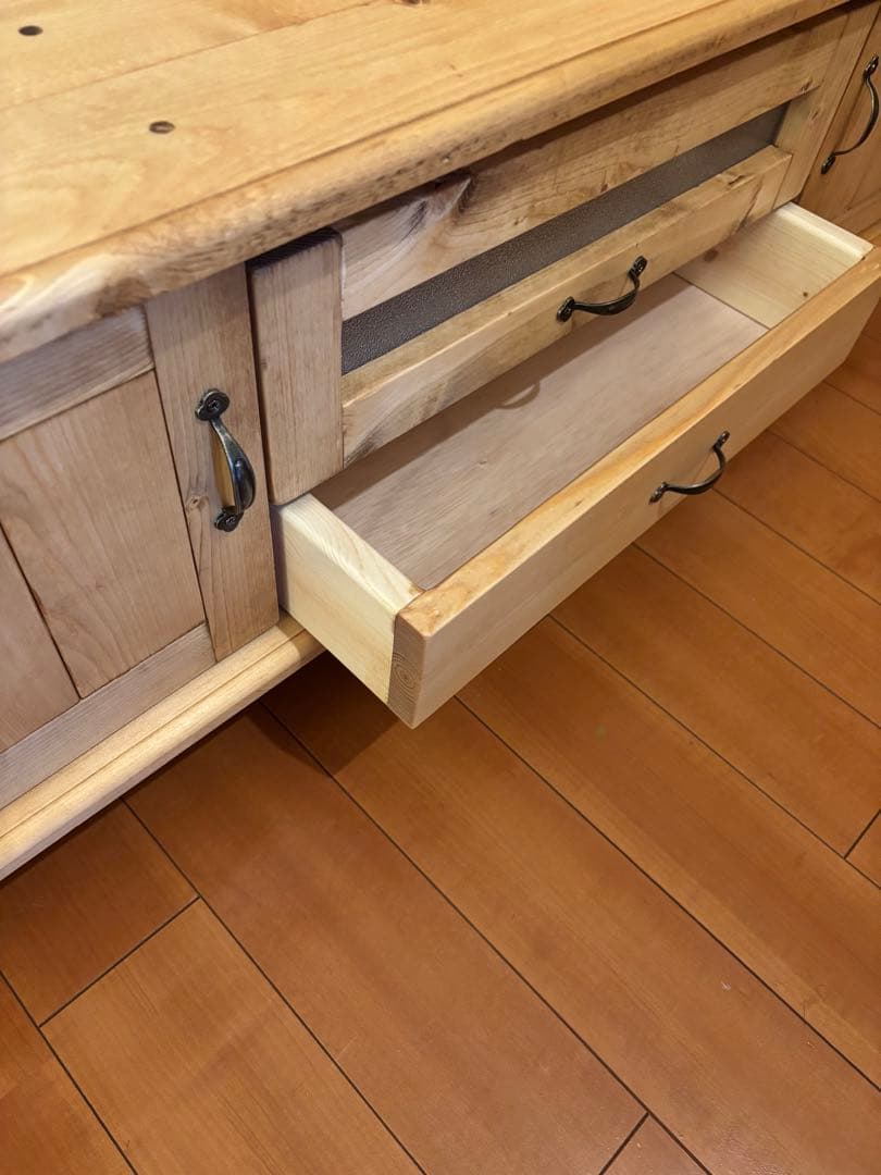 【ポメ子様ご予約品】テレビ台 AVボード パイン無垢材 120cm ハンドメイド