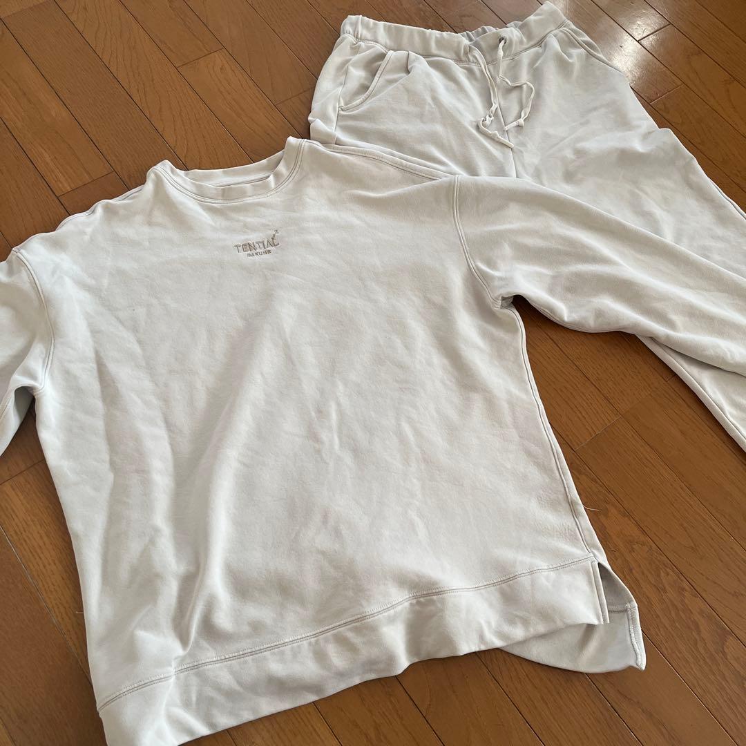 TENTIAL リカバリーウェア　レディース　ホワイト 上下セットLサイズ
