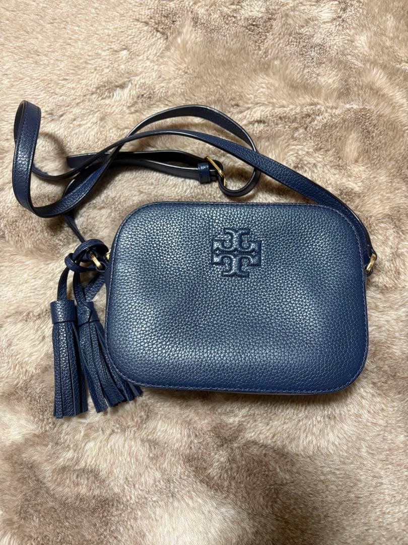 トリーバーチ　ショルダーバッグ　ネイビー