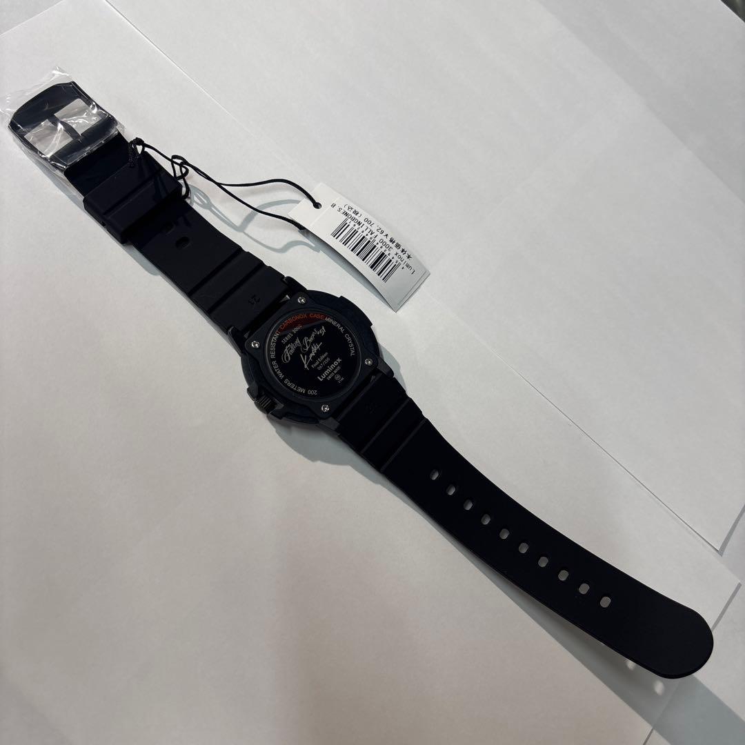 未使用品　岩城滉一　限定Luminox ブラック ラバーベルト 時計