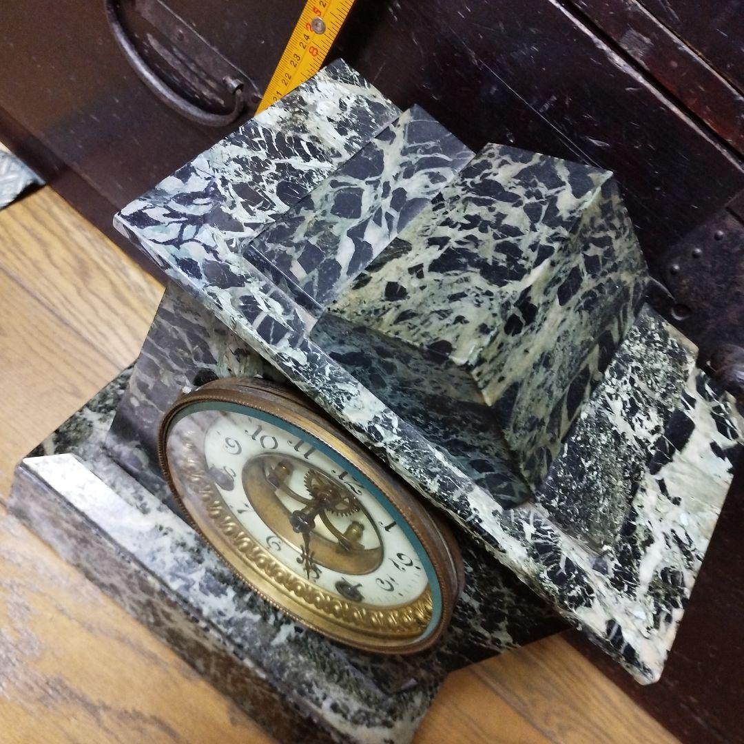 アンソニア置時計　USA製　大理石　アンティーク