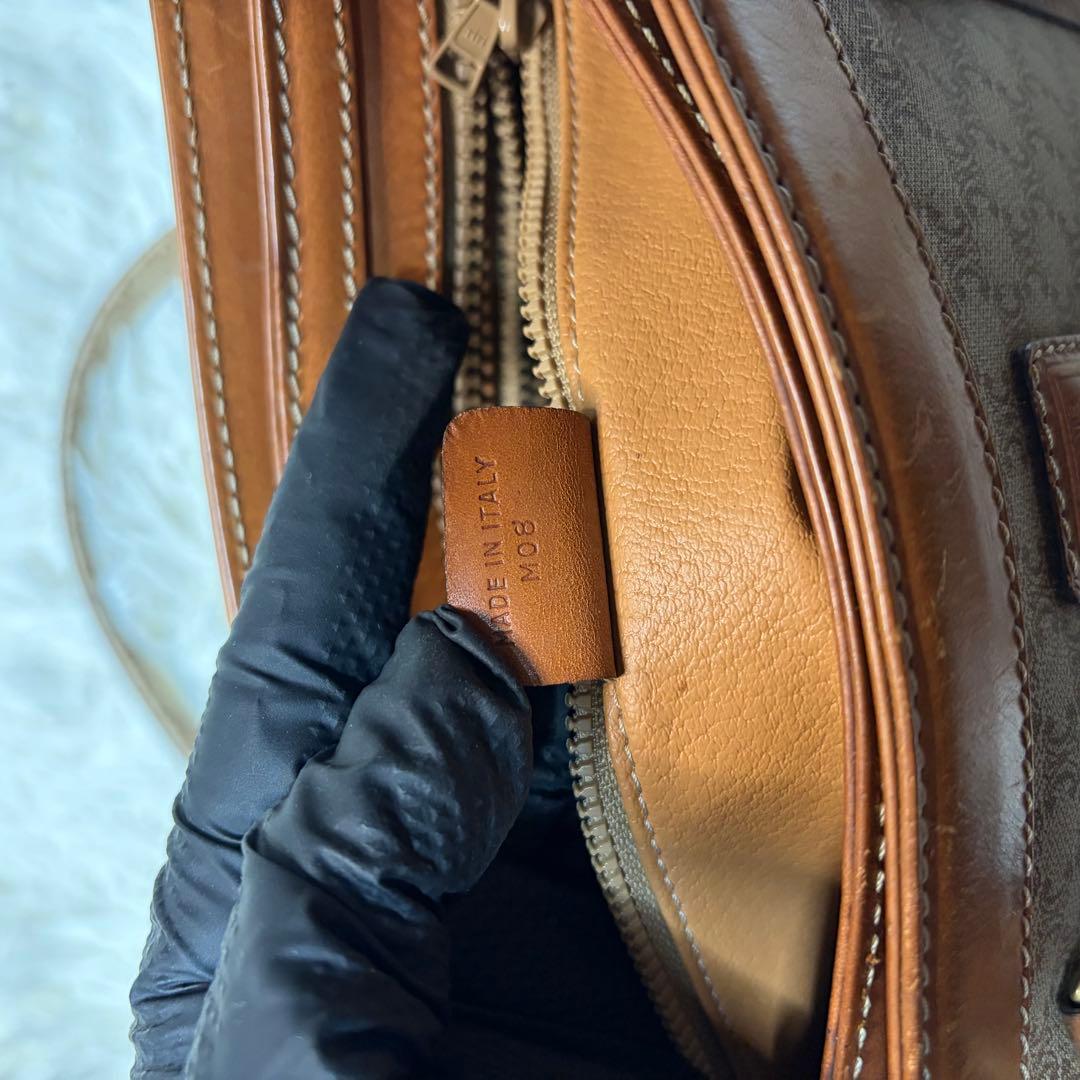 は*な様 美品✨ OLD CELINE セリーヌ マカダム ハンドバッグ レザー